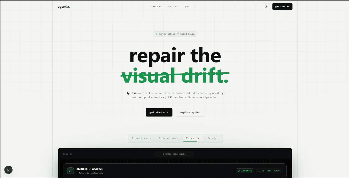 Agentix - the visual regression agent